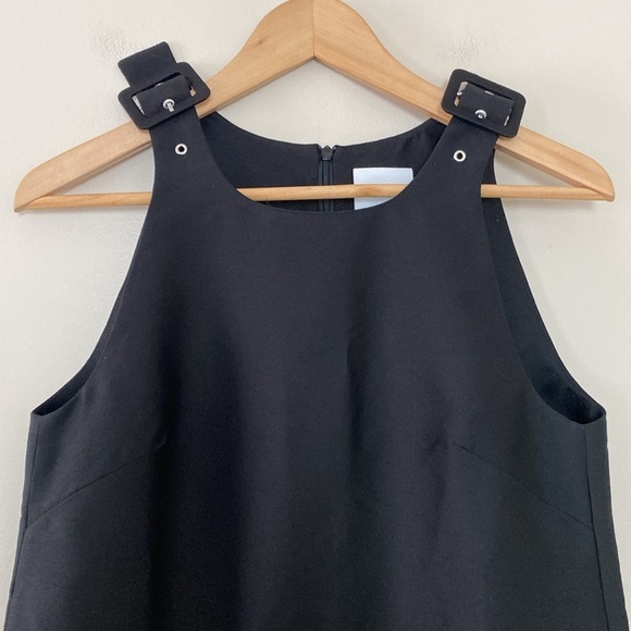 Valeska Valentina Jasso Collado w/ Fabrique Caspian Buckle Dress Wool Silk Blend - Picture 3 of 16